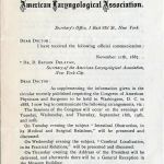 ALA Newsletter announcing congress of A&P 1