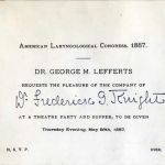 Invitations Theater Party 1887
