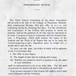 Preliminary Announcement - 3rd Annual Meeting